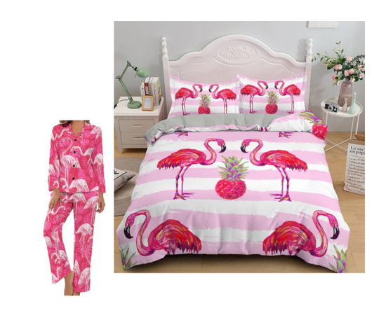 Pack "Bonne nuit" Flamant Rose