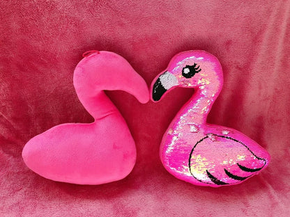 Coussin Flamant Rose