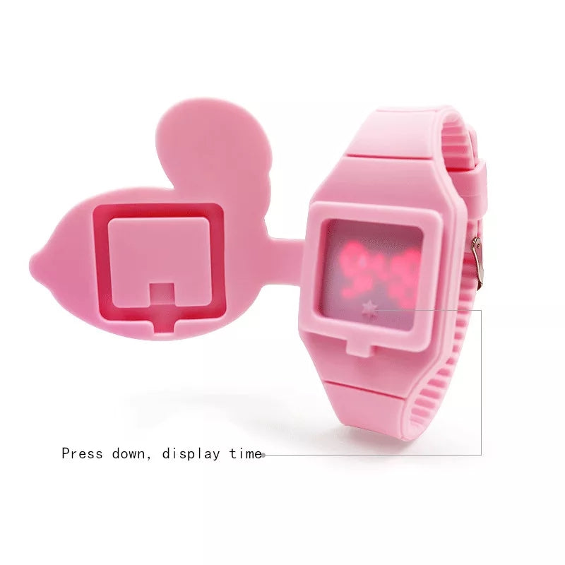 Montre Flamant Rose en Silicone