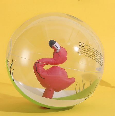 ballon gonflable avec flamant rose