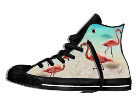 baskets stye converse flamant rose