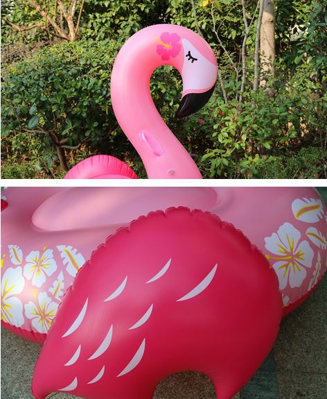 belle bouee gonflable flamant rose