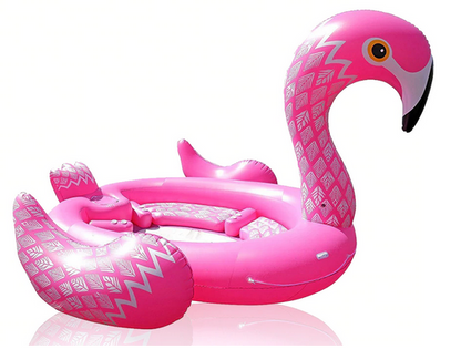 Bouee flamant rose extra grande bateau gonflable adultes
