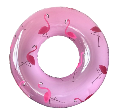bouee gonflable ronde flamant rose 120 cm