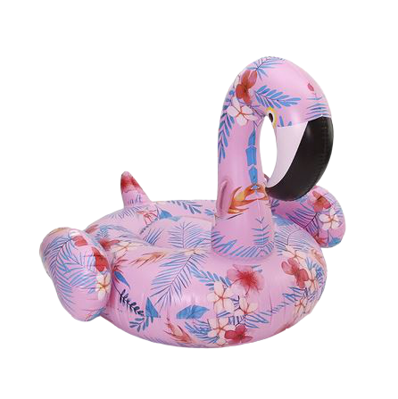grosse bouee flamant rose decor tropical