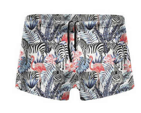 short mini flamant rose pour homme