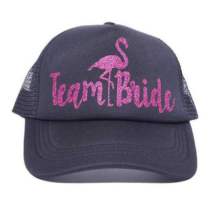 casquette souple flamant rose marine