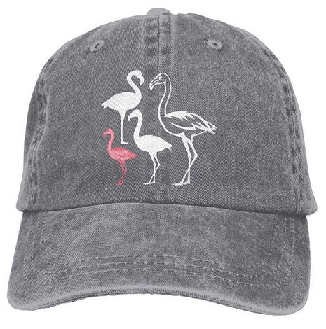 casquette bebe flamant rose grise adulte