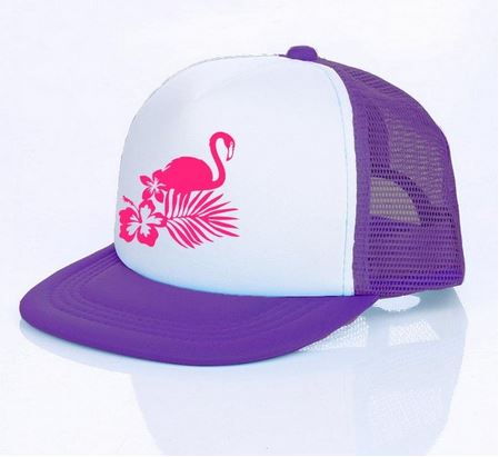 casquette flamant rose violette lavande parme ete