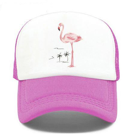 casquette femme flamant rose flashy
