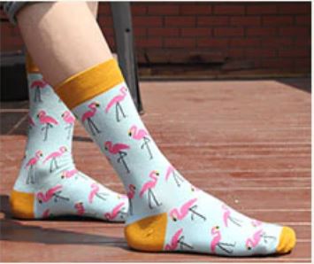 chaussettes flamant rose grande taille