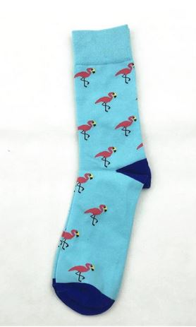 chaussettes garcon flamant rose