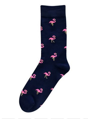 chaussettes homme flamant rose chic