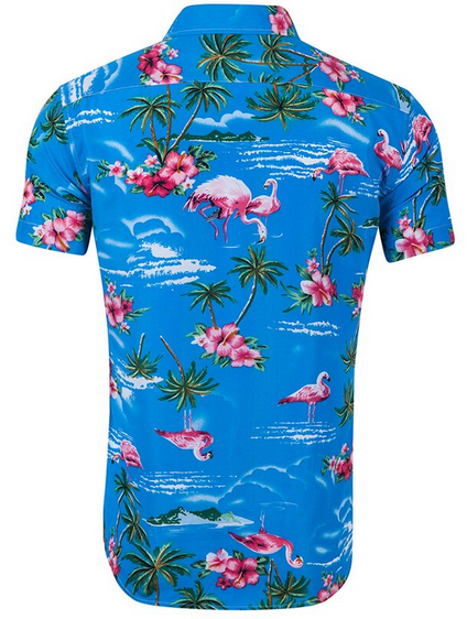 Chemise flamant rose discount homme