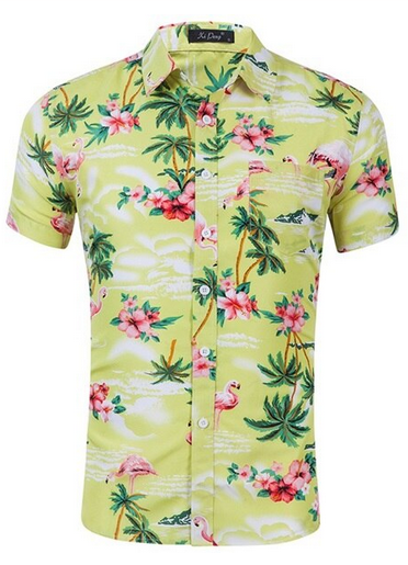 Chemise Flamant Rose Homme Sable