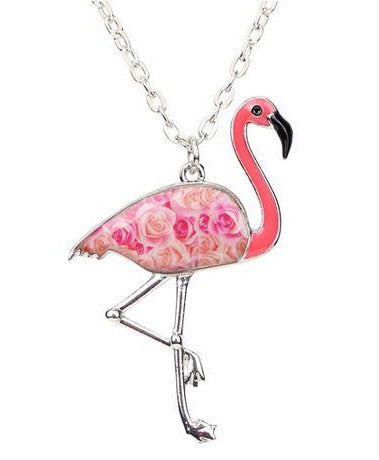 Collier Flamant Rose tendance
