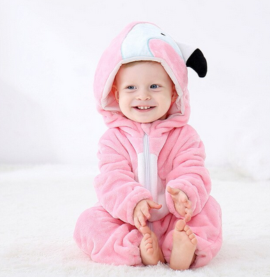 pyjama combinaison flamant rose pour bebe fille garçon