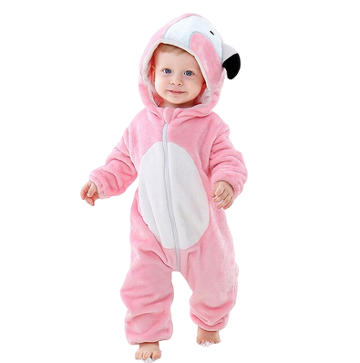combinaison pyjama déguisement flamant rose pour bébé
