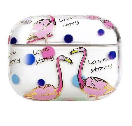 coque flamant rose silicone pour chargeur airpods pro 