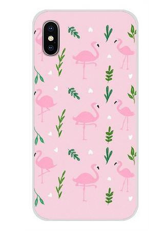 coque pour portable huawei flamant rose
