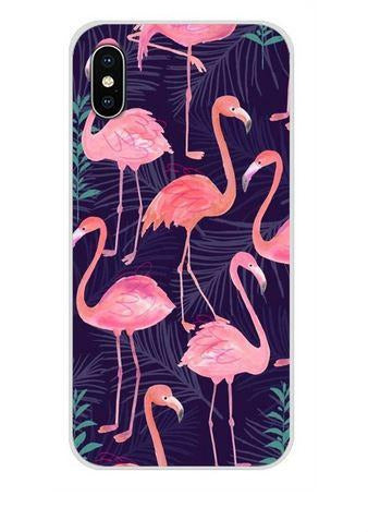 coque huawei pour homme flamant rose