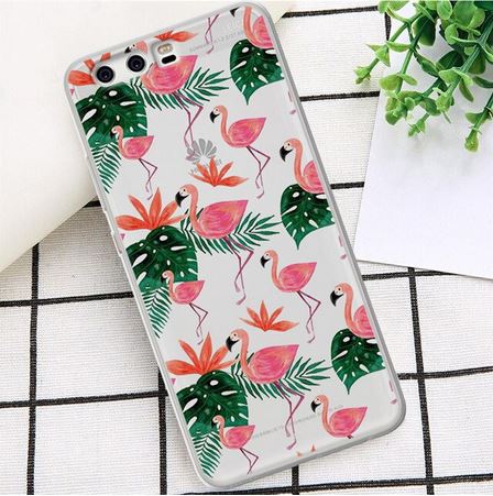 coque protection huawei flamant rose