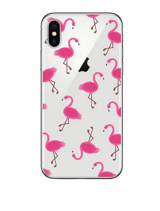 coque iphone SE flamant rose