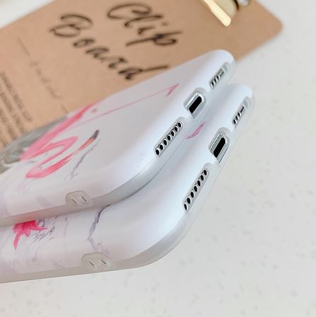 coque plastique iphone flamant rose