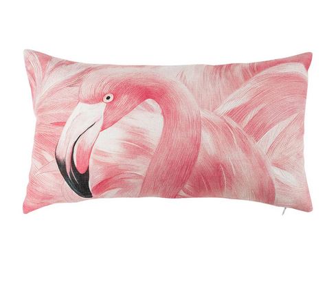 housse de coussin rectangle flamant rose