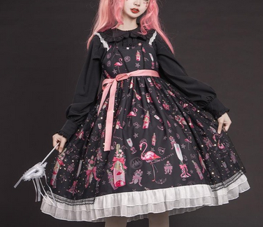 robe de cosplay flamant rose tendance femme