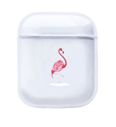 etui airpods blanc flamant rose