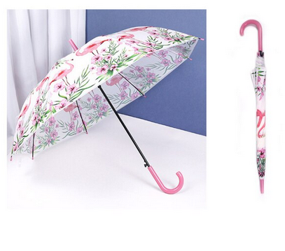 parapluie imprime flamant rose