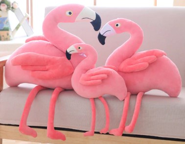 peluches flamants roses petite moyenne grande geante