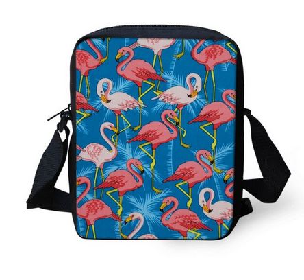 sacoche original flamant rose bleu