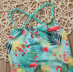 maillot plage piscine flamant rose 