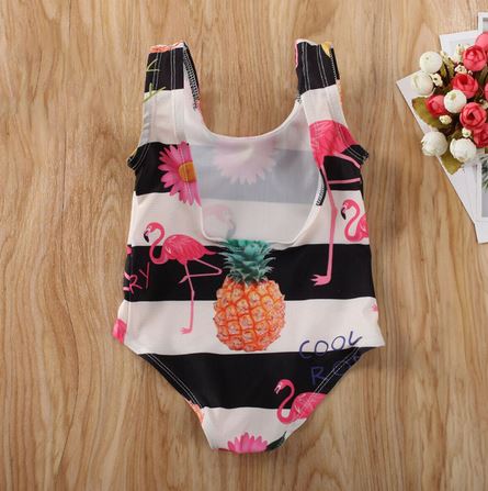 maillot pour bebe fille flamant rose ananas