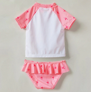 maillot protection enfant flamant rose
