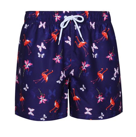 maillot de bain elastique pour homme avec flamant rose