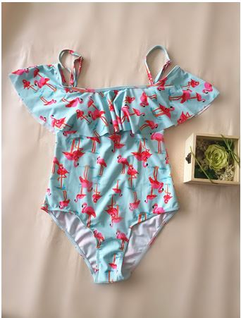 maillot 1 piece femme flamant rose a assortir