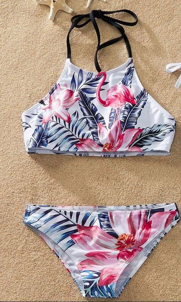 Maillots Flamant Rose Assortis pour Femme & Fille