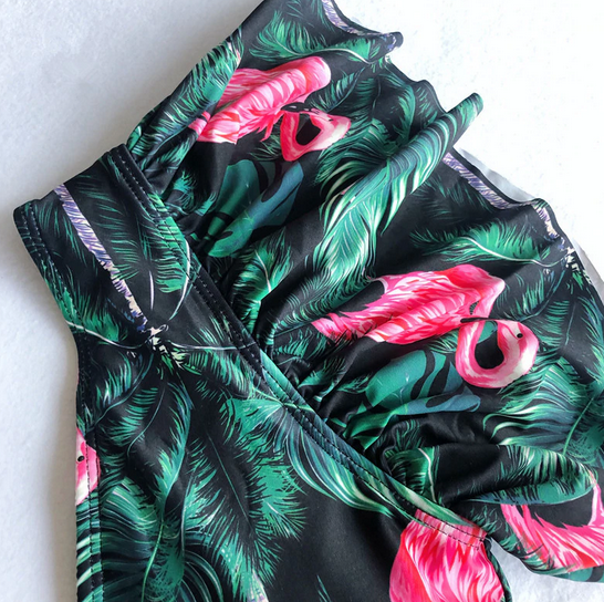 maillot flamant rose sexy
