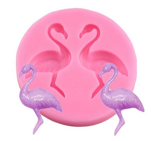moule silicone flamant rose
