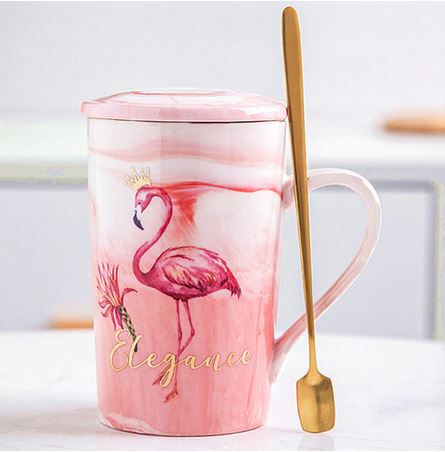 mug flamant rose femme