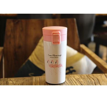 thermos flamant rose