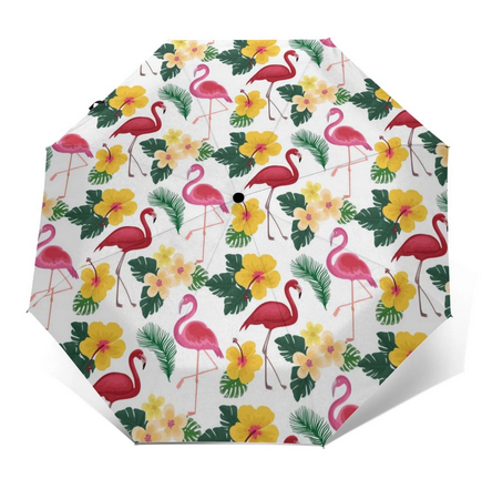 parapluie automatique flamant rose