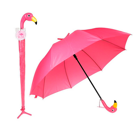 parapluie en forme de flamant rose