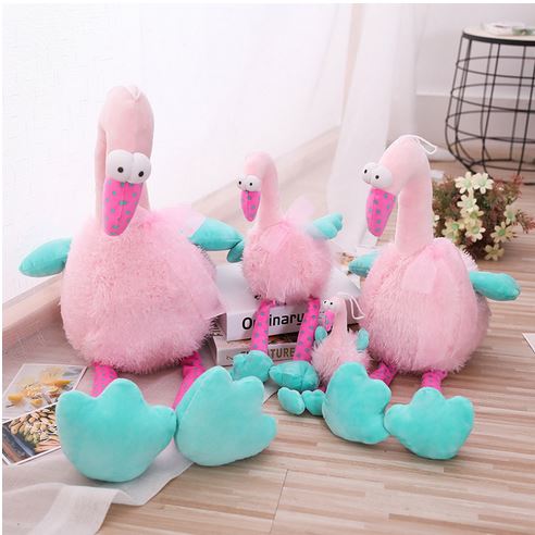 peluche flamant rose tailles