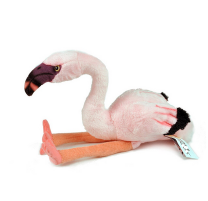 peluche realiste flamant rose