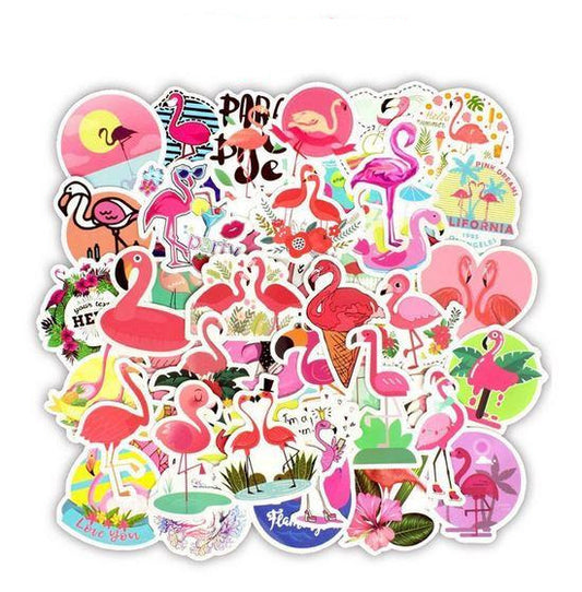 stickers flamant rose pour l'ete vacances