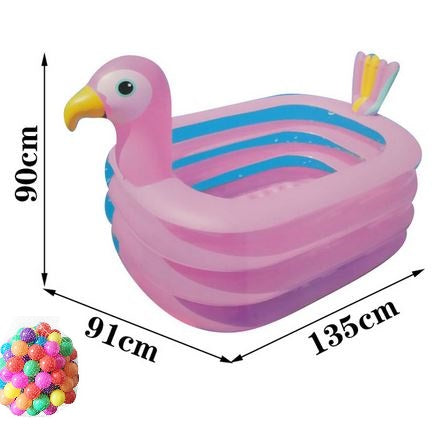 Piscine Gonflable Flamant Rose